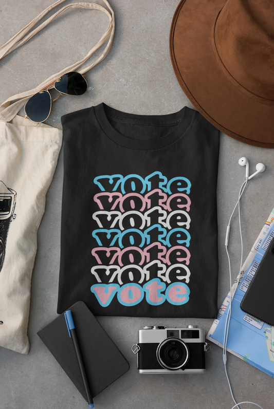 Repeating Trans Vote Graphic Tee