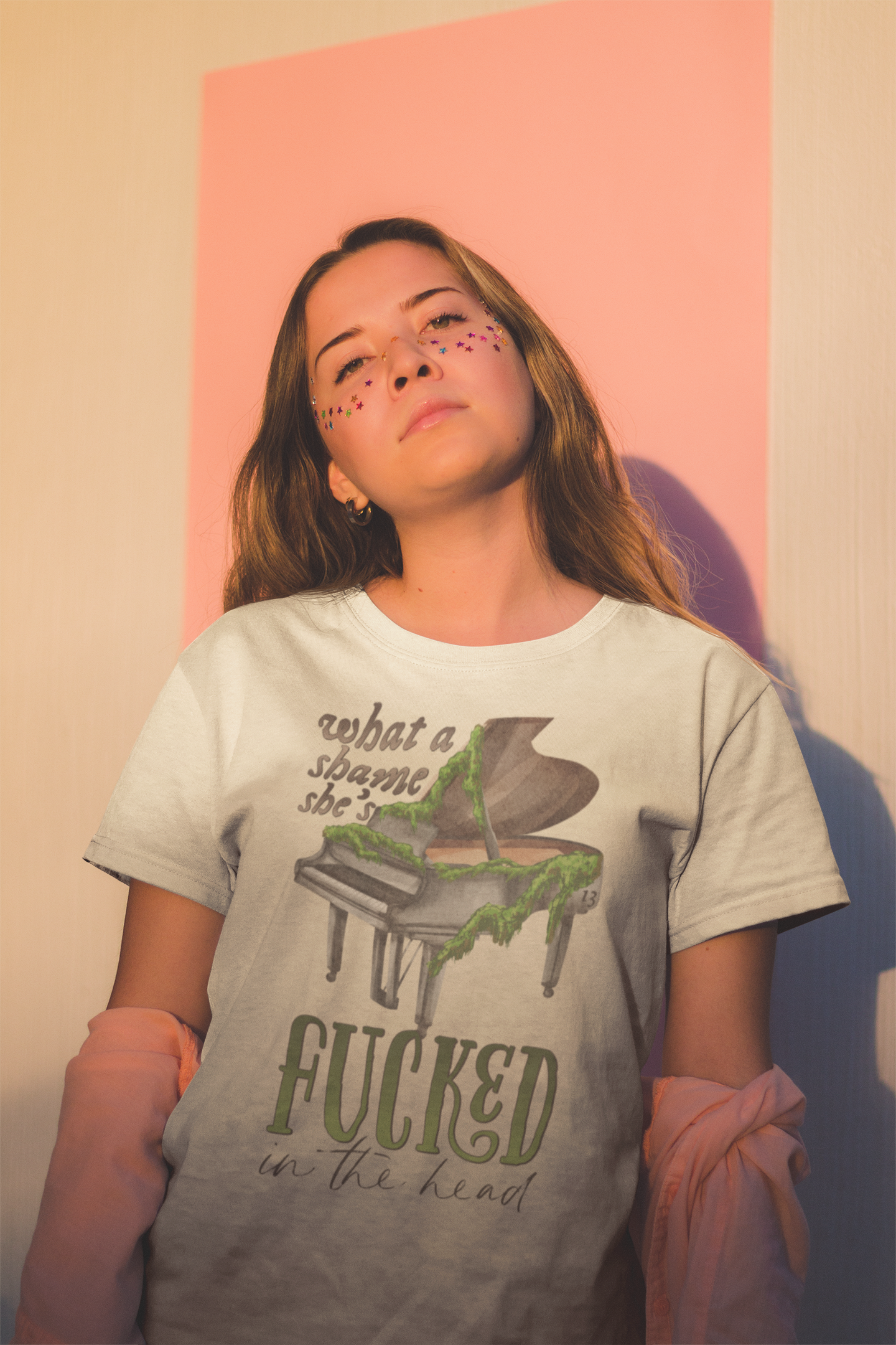 What a Shame She's Fucked In The Head Graphic Tee