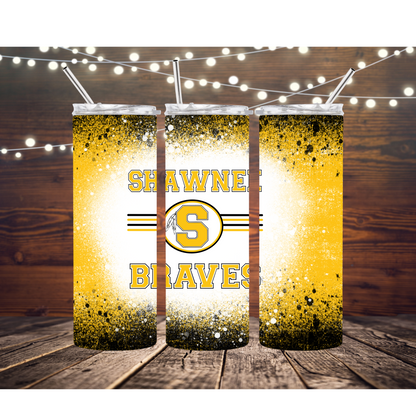 Shawnee Braves Completed 20oz Skinny Tumbler