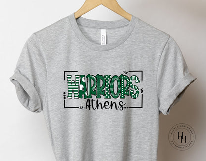 Athens Warriors Doodle Graphic Tee Unisex