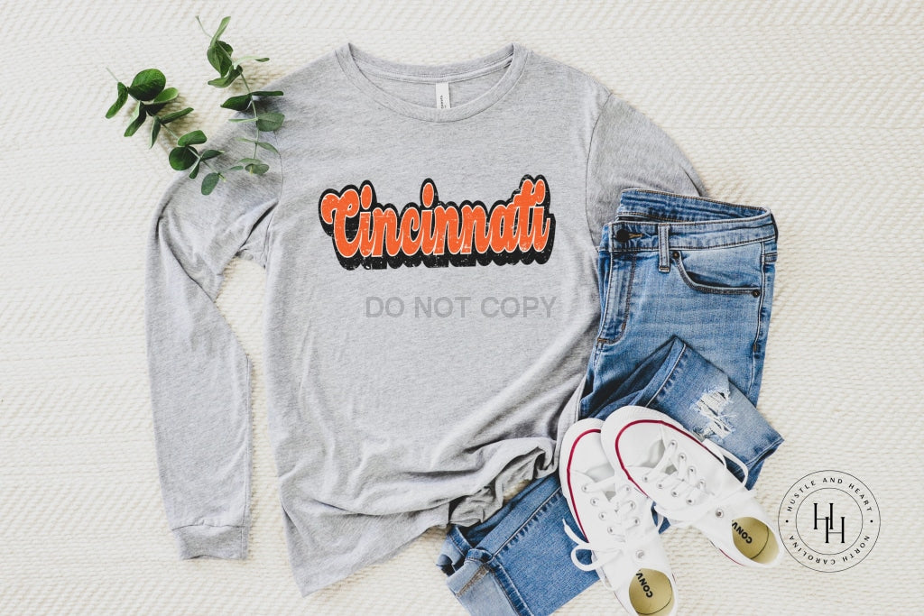 Cincinnati Graphic Tee Youth Small / Unisex Dtg