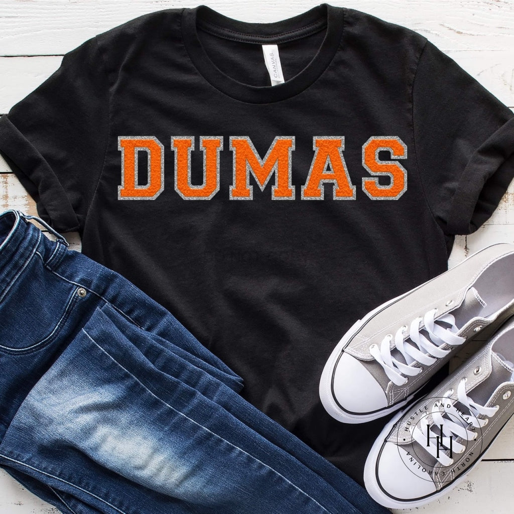 Dumas Faux Chenille Letters Graphic Tee