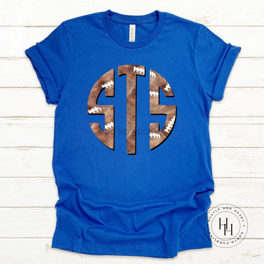 Football Monogram Graphic Tee Shirt