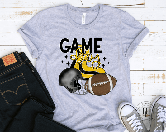 Game Day Yellow Graphic Tee Shirt