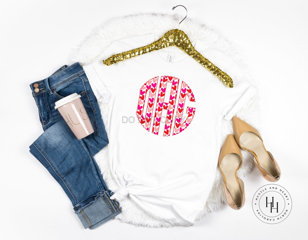 1Pm Valentines Monogram Shirt