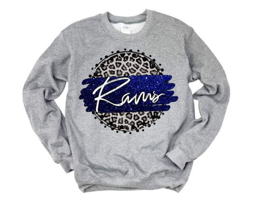 Rams Royal Blue And White - Rts Shirt