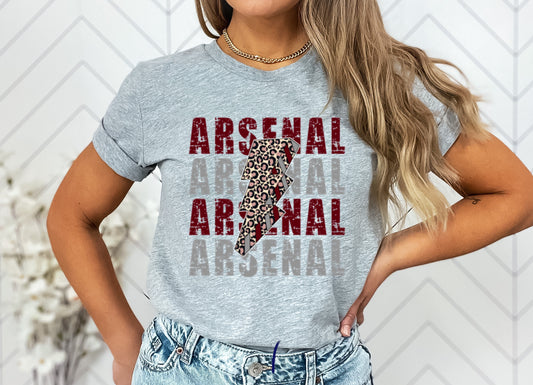 Arsenal Lightning Bolt Graphic Tee