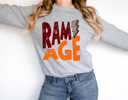 Rampage Lightning Bolt Graphic Tee