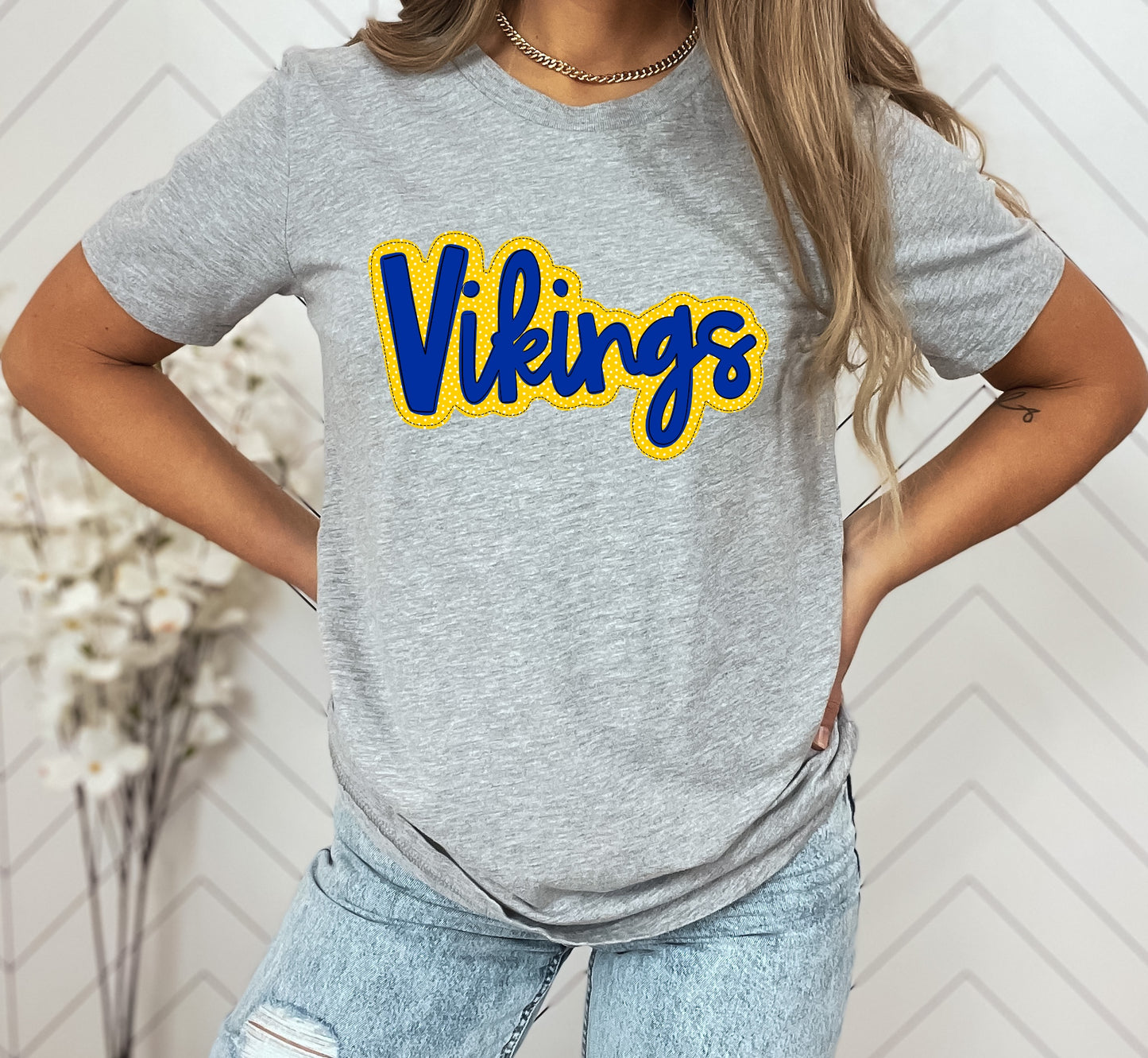 Vikings Faux Applique