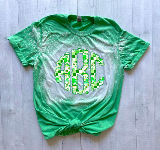 Retro St.Patrick’s Day Monogram Graphic Tee