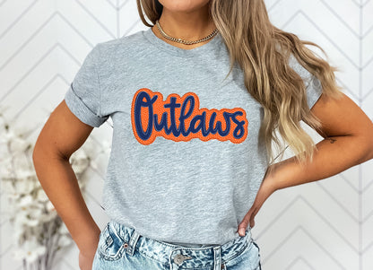 Outlaws Faux Applique