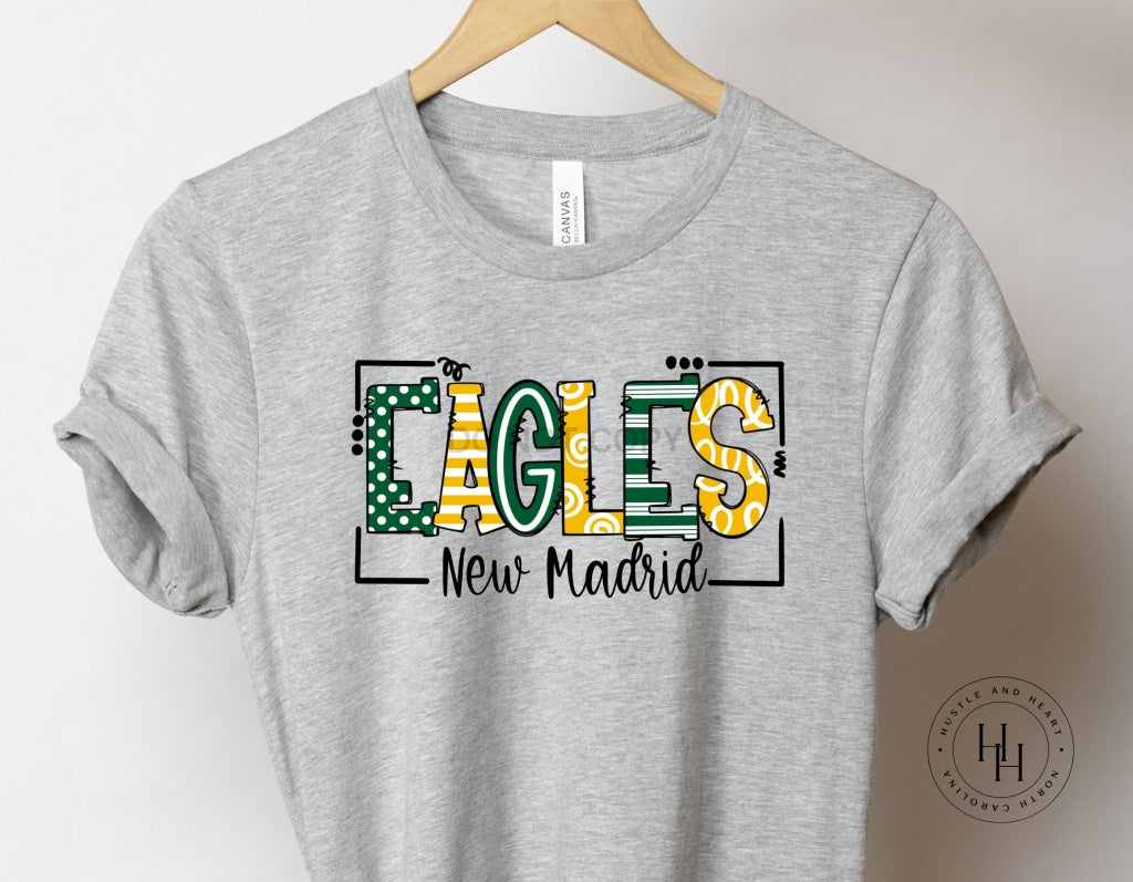 New Madrid Eagles Doodle Graphic Tee Youth Small / Unisex