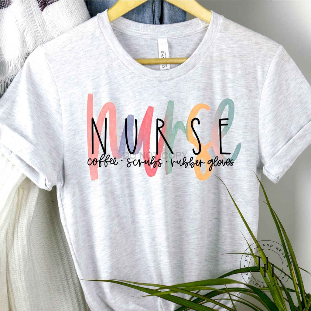 Nurse Coffee-Scrubs-Rubber Gloves Shirt