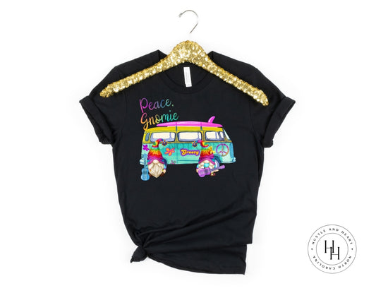 Peace Gnomie Hippie Van Graphic Tee Dtg