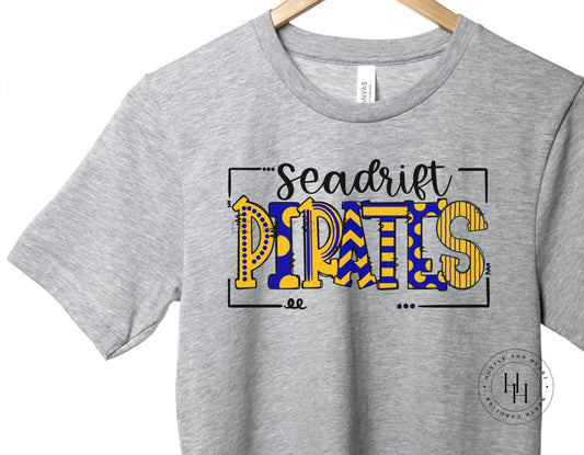 Seadrift Pirates Doodle Graphic Tee Unisex