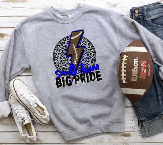 Small Town Big Pride Royal Graphic Tee Shirt