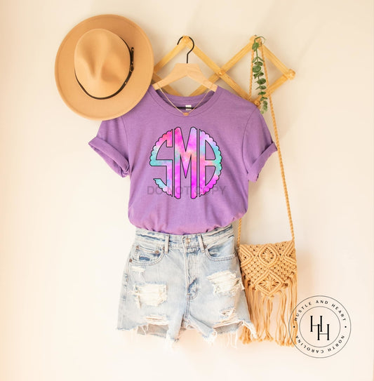 Spring Monogram Graphic Tee Shirt